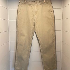 J Crew Factory Straight-fit broken-in khaki pant